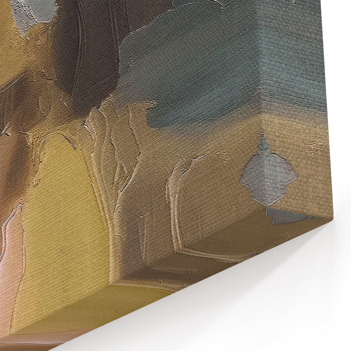 Earthy Tones Abstract Line Art - Modern Strokes Canvas Print