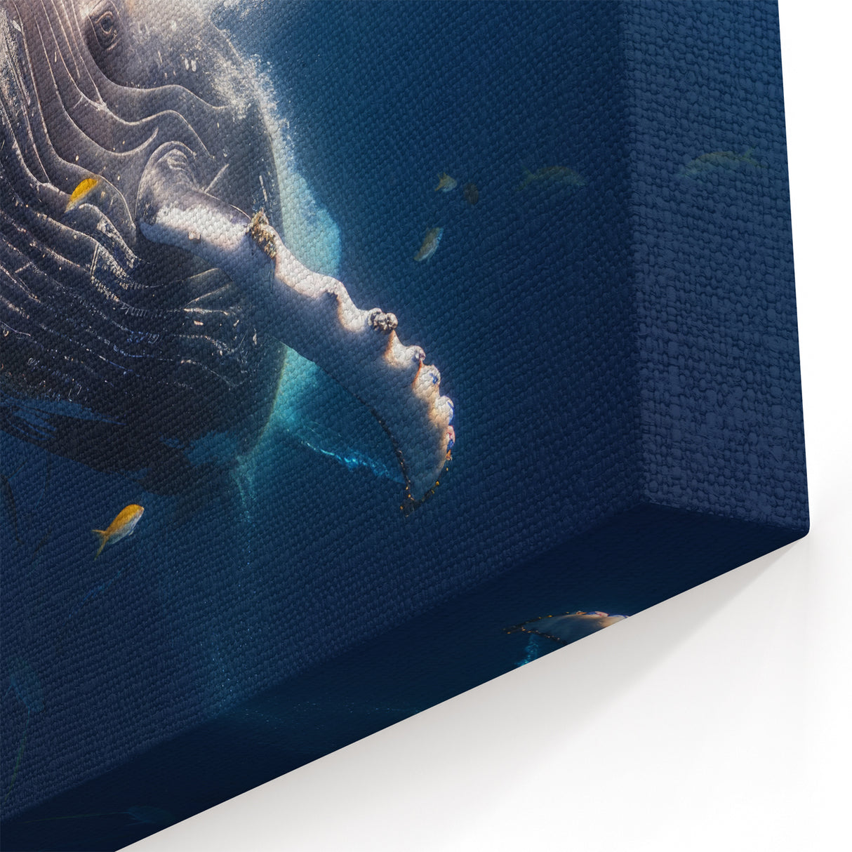 Serene Whale Wall Art - Deep Ocean Canvas Print - Marine Life Decor