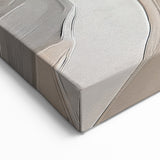 Soft Neutrals Abstract Line Art - Modern Strokes Canvas Print