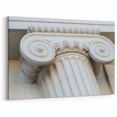 Architectural Columns Print - Classical Pillars Canvas Wall Art