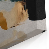 Abstract Strokes and Lines Art | Coastal Retreat Earthy Tones Canvas
