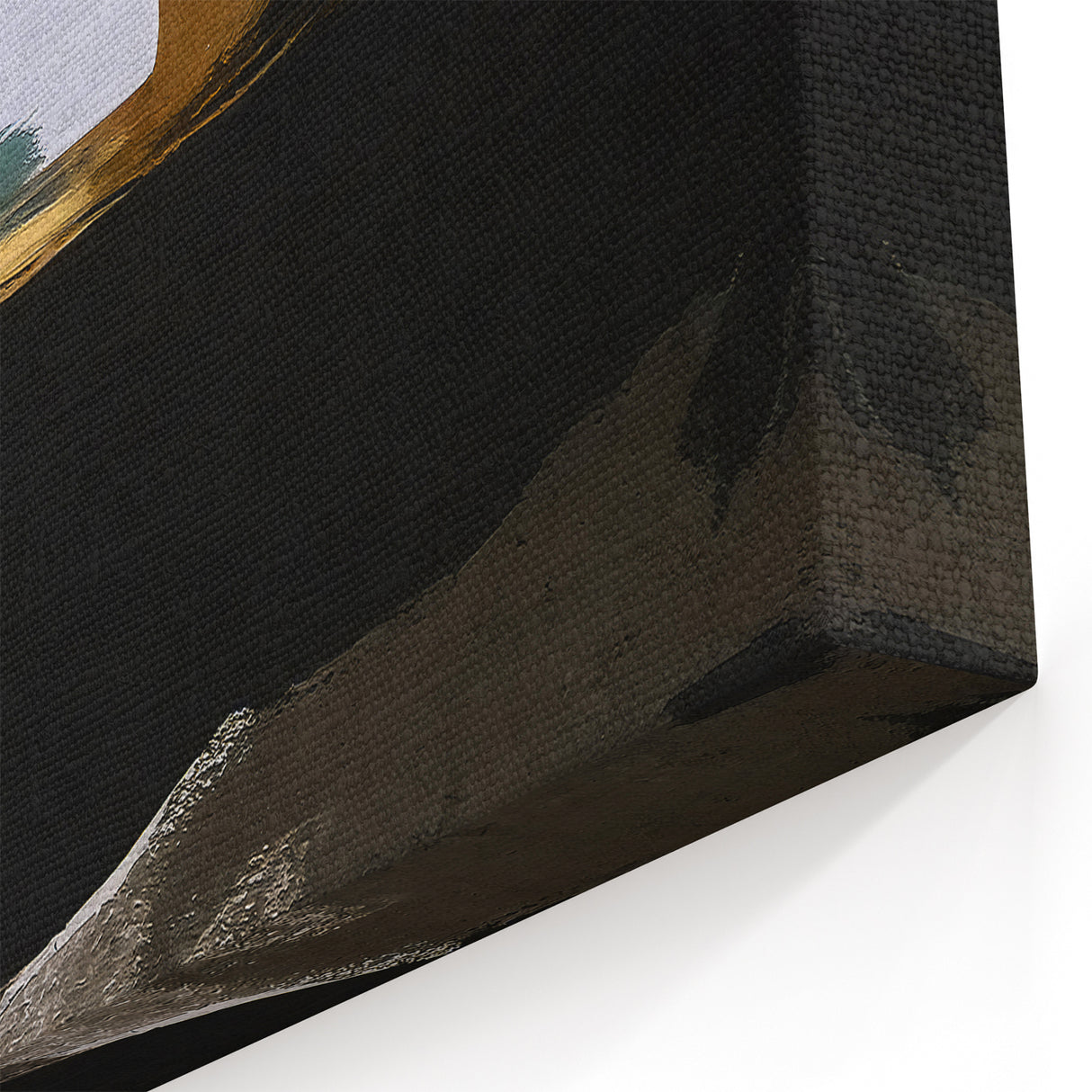 Abstract Strokes and Lines Art | Coastal Retreat Deep Earth Tones Canvas