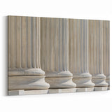 Classical Pillars Wall Art - Architectural Columns Canvas Print