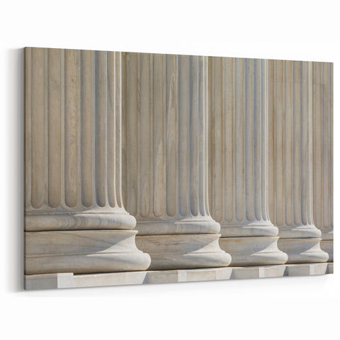Classical Pillars Wall Art - Architectural Columns Canvas Print