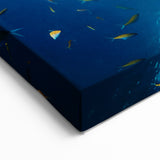 Majestic Whale Wall Art - Underwater Blue Canvas Print - Marine Decor