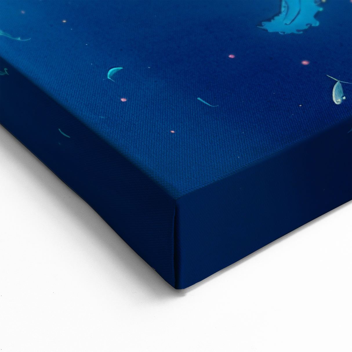 Close-Up Whale Wall Art - Deep Blue Ocean Canvas Print - Marine Decor