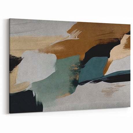 Modern Strokes and Lines Abstract Art on Canvas | Geometric Wall Decor