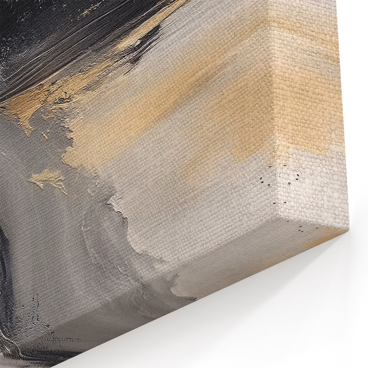 Black and White Abstract Line Art – Modern Strokes Canvas Wall Decor