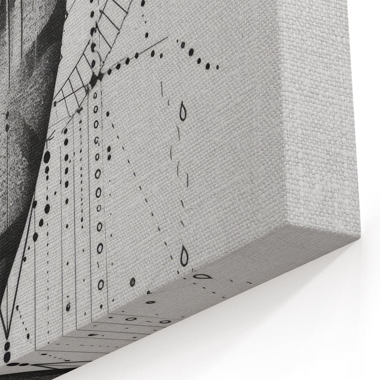 Geometric Whale Wall Art - Nautical Decor - Canvas & Framed Print