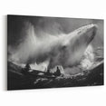 Epic Whale Encounter Wall Art - Ocean Canvas & Framed Print