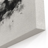 Abstract Whale Ink Art - Modern Ocean Decor - Canvas & Framed Print