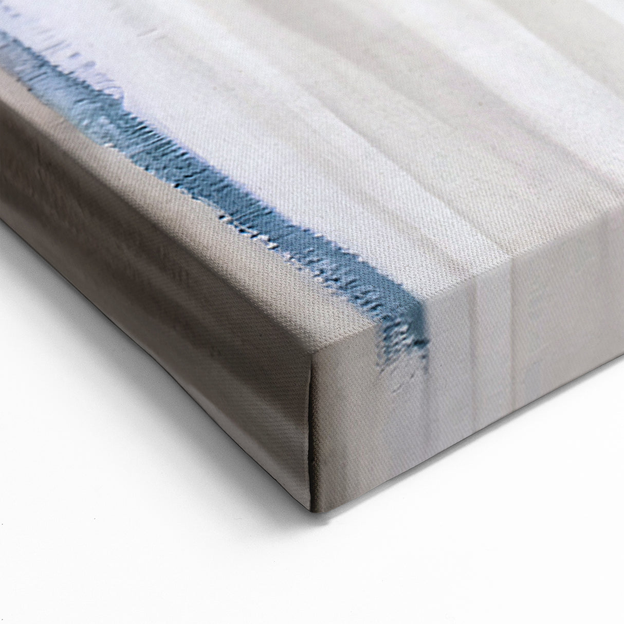 Vibrant Abstract Line Art – Burgundy and Blue Strokes Canvas Wall Decor