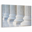 Sleek Marble Columns Wall Art - Classical Canvas & Framed Print