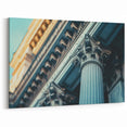 Classical Columns Wall Art - Architectural Canvas Print for Timeless Decor