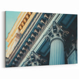 Classical Columns Wall Art - Architectural Canvas Print for Timeless Decor