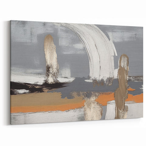 Elegant Strokes and Lines Abstract Art | Minimalist Canvas Design