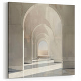 Elegant Modern Arches Wall Art - Minimalist Architecture Canvas Print