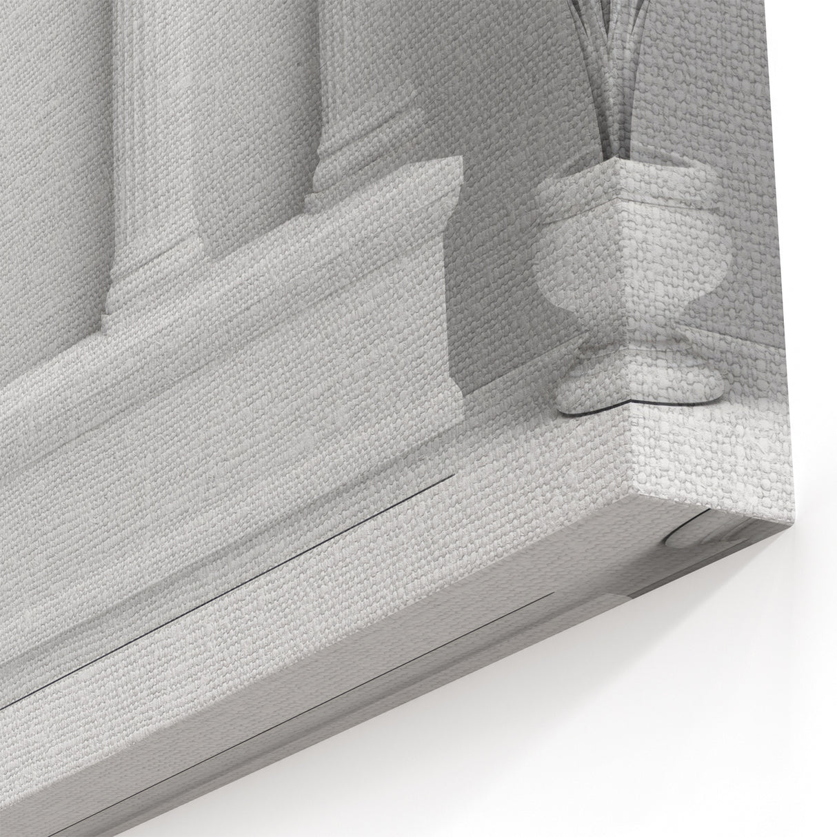 Modern Monochrome Columns Art - Minimalist Architectural Canvas Print