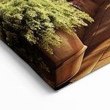 Blooming Garden Archway Wall Art - Floral Pathway Canvas Print