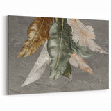 Geometric Line Art Canvas – Earthy Tones with Textured Abstract Design