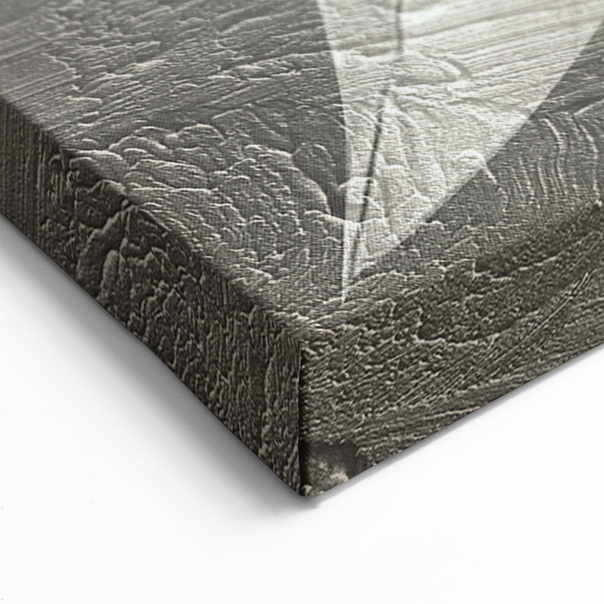 Geometric Line Art Canvas – Earthy Tones with Textured Abstract Design