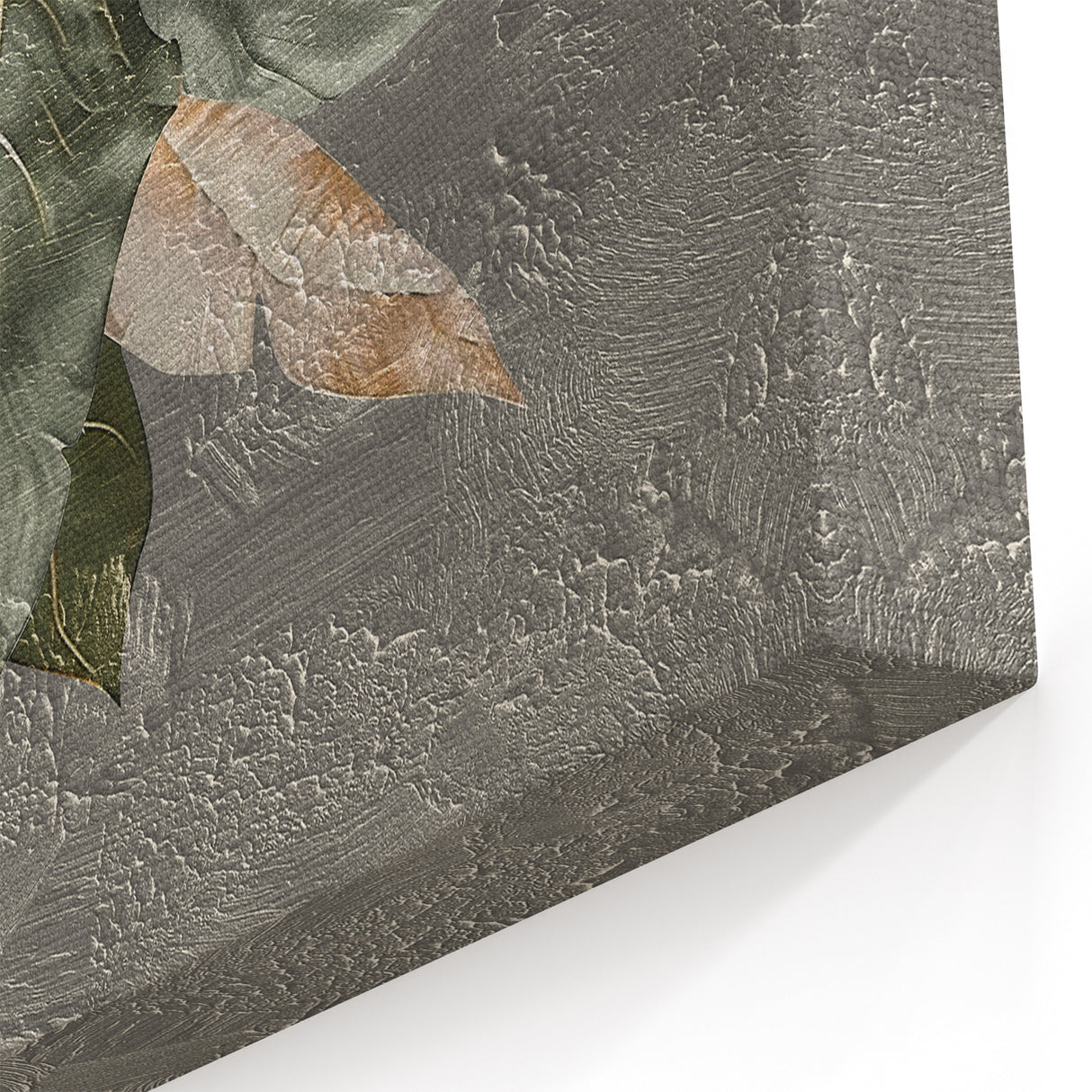 Geometric Line Art Canvas – Earthy Tones with Textured Abstract Design