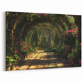Enchanted Floral Arches Wall Art - Elegant Garden Canvas Print for Decor