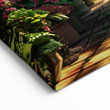 Enchanted Floral Arches Wall Art - Elegant Garden Canvas Print for Decor