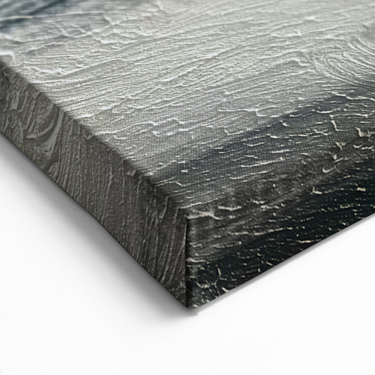 Abstract Ocean Breeze Canvas – Textured Blue and White Coastal Art