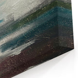 Abstract Ocean Breeze Canvas – Textured Blue and White Coastal Art