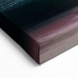 Minimalist Abstract Strokes Canvas – Black, White, and Teal Modern Art