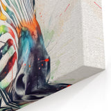 Vibrant Zebra Wall Art - Colorful Safari Zebra Canvas Print