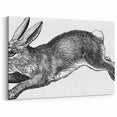 Charming Rabbit Wall Art - Rustic Animal Canvas Framed & Acrylic Prints