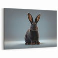 Adorable Black Rabbit Wall Art - Wildlife Animal Canvas & Framed Prints
