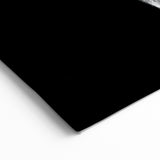 Monochrome Zebra Wall Art - Striking Black and White Canvas Print