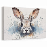 Watercolor Rabbit Wall Art - Artistic Animal Canvas & Framed Prints