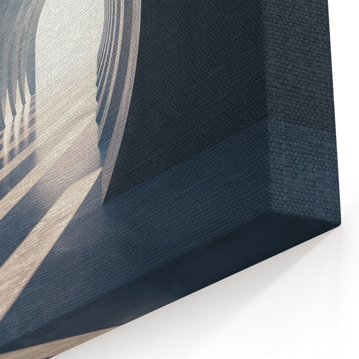 Contemporary Arches Wall Art - Modern Blue and White Abstract Print