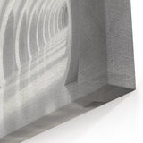 Modern Arches Wall Art - Minimalist White Abstract Corridor Print