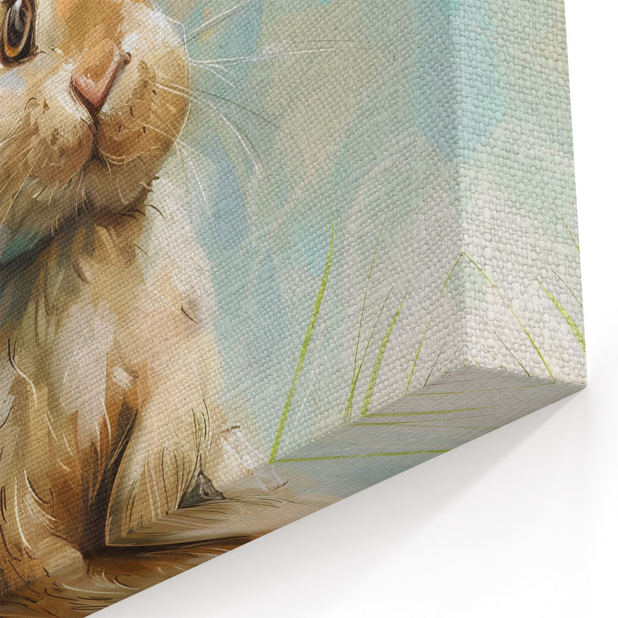 Festive Rabbit with Easter Eggs Wall Art - Colorful Canvas & Prints