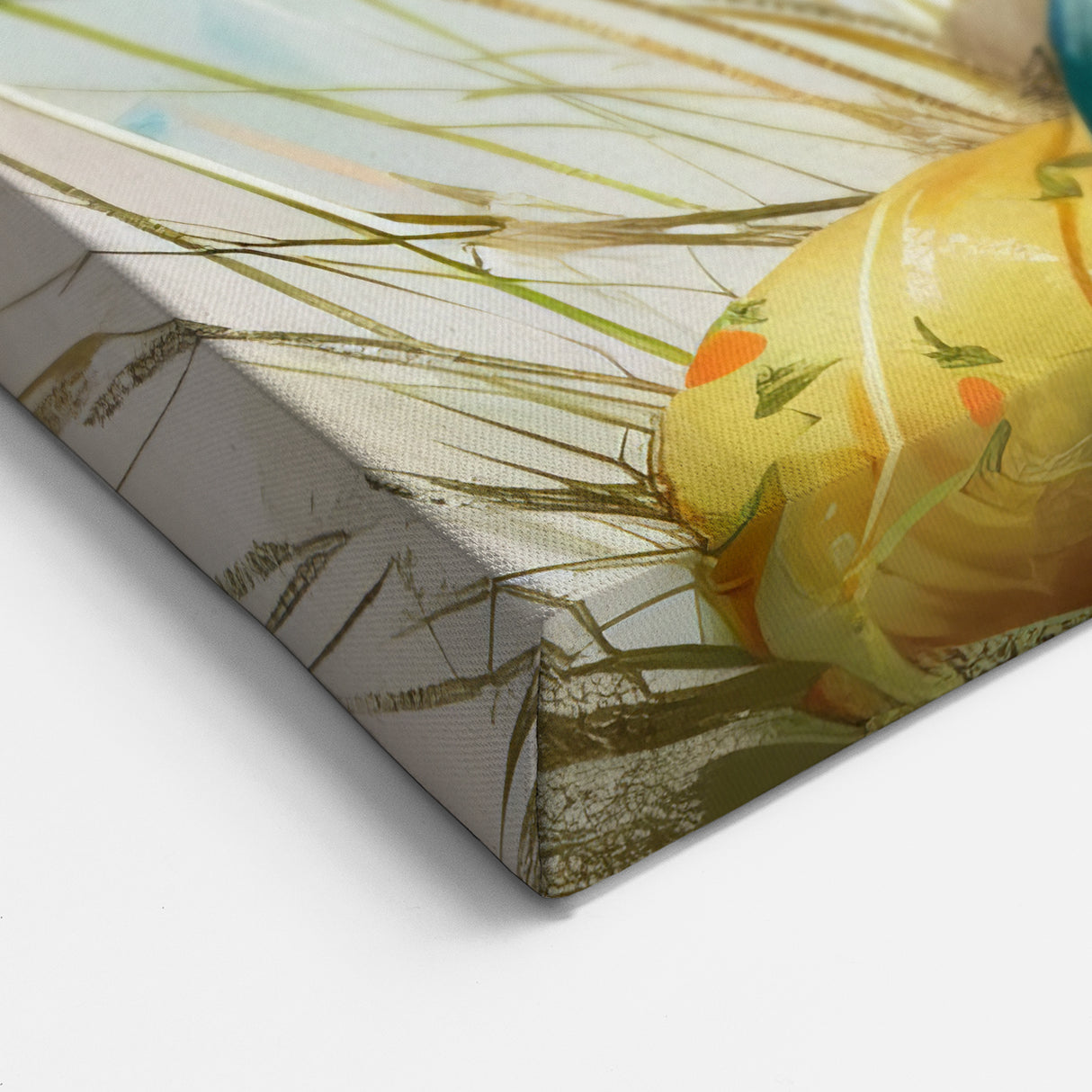 Festive Rabbit with Easter Eggs Wall Art - Colorful Canvas & Prints