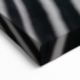 Close-Up Zebra Wall Art - Intimate Black and White Safari Canvas Print