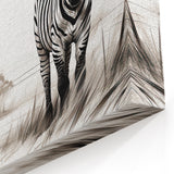 Serene Zebra Wall Art - Safari Landscape Canvas Print