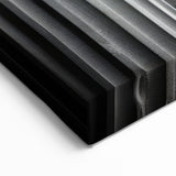 Classic Columns Wall Art - Bold Black & White Architectural Canvas