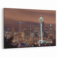 Seattle Night Skyline Art | Seattle Cityscape Photography Prints
