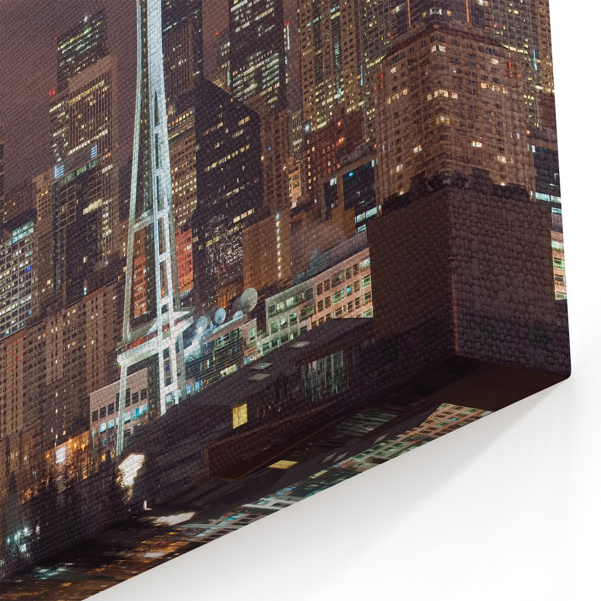Seattle Night Skyline Art | Seattle Cityscape Photography Prints