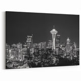 Seattle Skyline Photography | Black and White Cityscape Wall Art