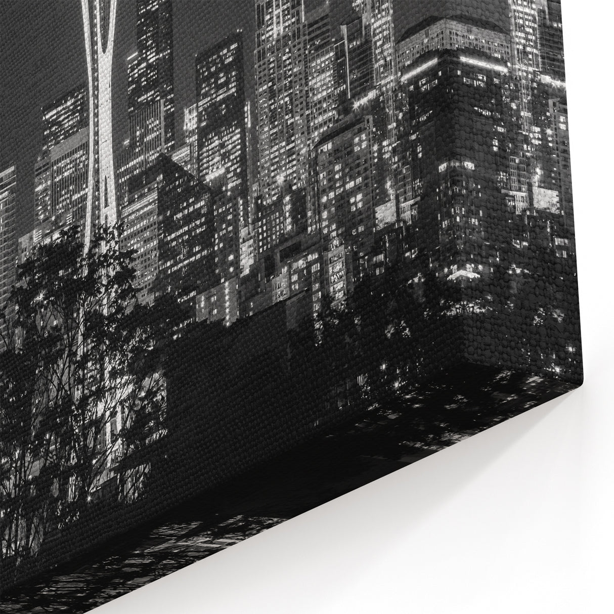 Seattle Skyline Photography | Black and White Cityscape Wall Art
