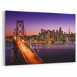 San Francisco Skyline Wall Art | Stunning Cityscape at Sunset | Canvas Print