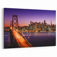San Francisco Skyline Wall Art | Stunning Cityscape at Sunset | Canvas Print