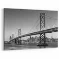 San Francisco Skyline Photography | Elegant Black and White Wall Art
